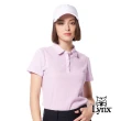 【Lynx Golf】女款日本進口布料銀離子抗菌除臭機能素面外觀剪裁設計短袖POLO衫/高爾夫球衫(二色)