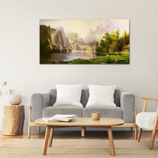 【御畫房】天山小鹿 國家一級畫師手繪油畫60×120cm(VF-141)