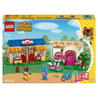【LEGO 樂高】LT77050 動物森友會系列 - 狸克商店與彭花的家