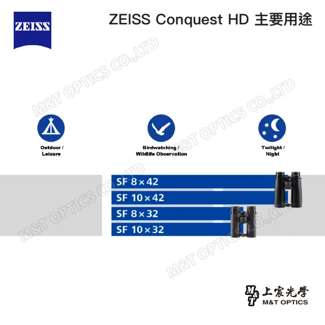 【ZEISS 蔡司】VICTORY SF 8X32雙筒望遠鏡-德國製(公司貨)