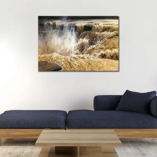 【御畫房】黃河頌之二 國家一級畫師手繪油畫60×90cm(VF-94)