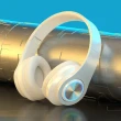 【D.studio】韓版發光無線頭帶式藍芽耳機(可通話折疊插卡 藍牙耳機 無線耳機 頭戴耳機 BH3)