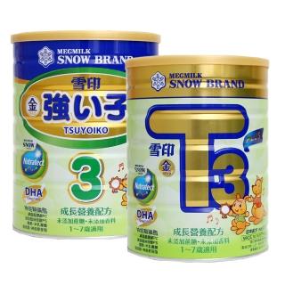 【SNOW 雪印】雪印成長營養配方金強子3 PLUS 900g/罐)