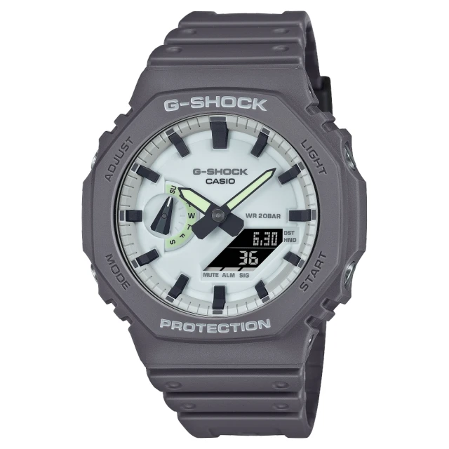 CASIO 卡西歐 G-SHOCK內斂光芒雙顯錶(GA-2100HD-8A)