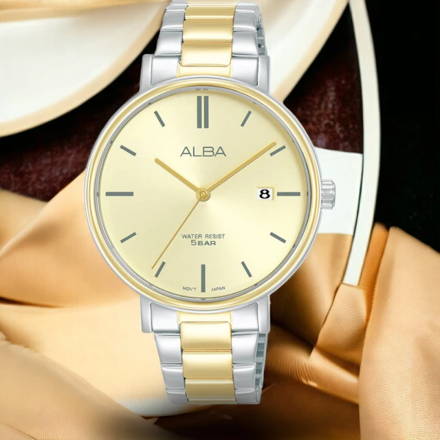 ALBAALBA 雅柏 Fashion系列 簡約時尚腕錶-36mm 雙色(VJ32-X342G/AG8N98X1)