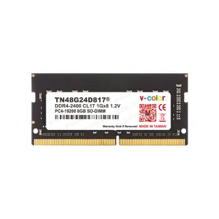 【v-color 全何】DDR4 2400 8GB 筆記型記憶體(SO-DIMM)