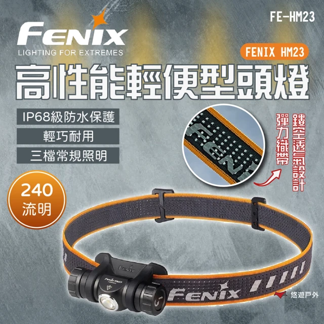 FenixFenix HM23 高性能輕便型頭燈(悠遊戶外)