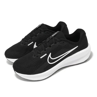 【NIKE 耐吉】慢跑鞋 Downshifter 13 男鞋 寬楦 黑 白 網眼 透氣 路跑 訓練 運動鞋(FJ1284-001)