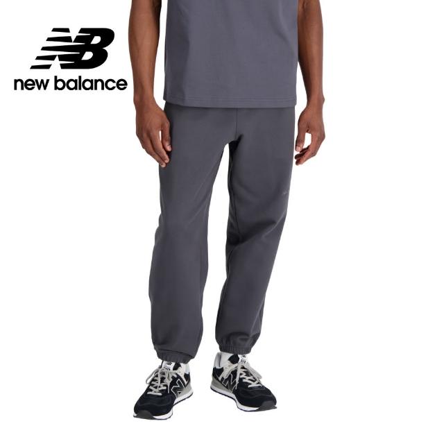 【NEW BALANCE】鬆緊抽繩休閒長褲_AMP33553ACK_男性_墨灰色