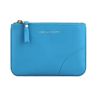 【Comme Des Garcons CDG】真皮 COMME DES GARCONS 川久保玲 金色字母LOGO小牛皮拉鍊零錢 