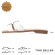 【TINO BELLINI 貝里尼】巴西進口典雅H型全真皮涼拖鞋FSQV006(白色)