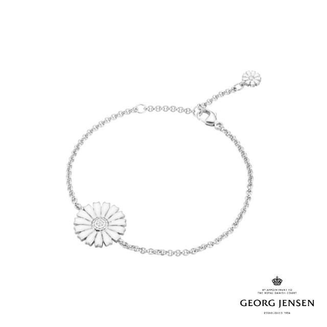 【Georg Jensen 官方旗艦店】DAISY 手鏈(純銀 白瓷琺瑯 手鏈)