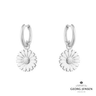 【Georg Jensen 官方旗艦店】DAISY 耳環(純銀 白瓷琺瑯 耳環)