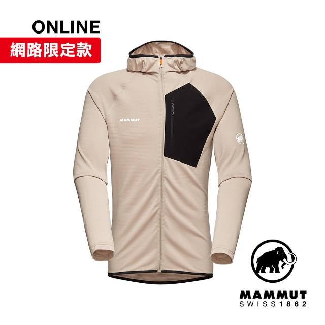 【Mammut 長毛象】Aenergy Light ML Hooded Jacket Men 超輕量保暖連帽外套 薩凡納褐/黑 男款 #1014-05540