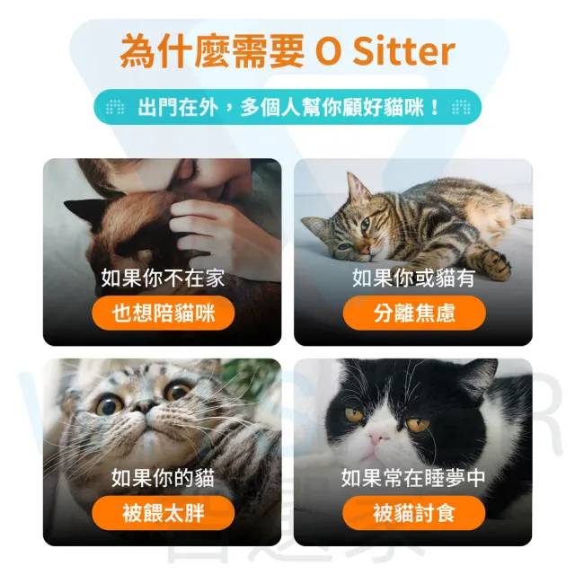 【HHOLOVE】O Sitter AI寵物自動餵食器(送App Plus方案一年)