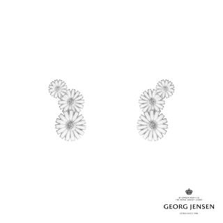 【Georg Jensen 官方旗艦店】DAISY 耳環(純銀 白瓷琺瑯 耳環)