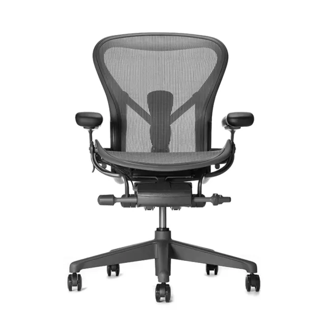 【Herman Miller】Aeron 2.0 人體工學椅 全功能 一般腳座 石墨黑 DW扶手 A size(平行輸入)