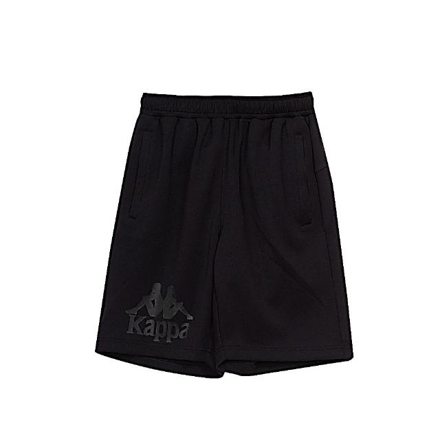 【KAPPA】義大利 吸濕排汗型男運動半短褲(黑 371P87W005)
