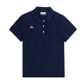 【KAPPA】義大利時尚舒適吸濕排汗女生POLO衫(321S7UWB29 丈青)