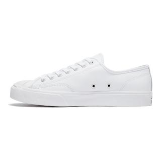 【CONVERSE】JP OX 男女款 中性款 休閒鞋 運動鞋 開口笑 皮革 白色(164225C)
