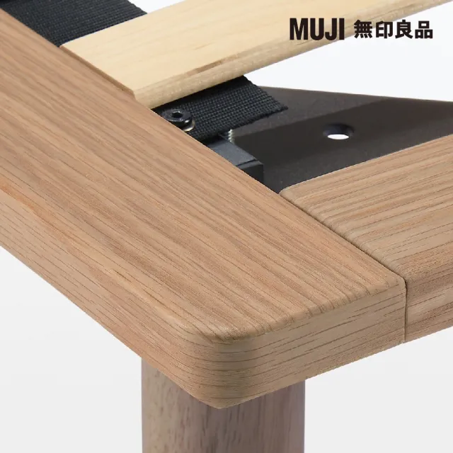 【MUJI 無印良品】胡桃木組合床台/Q/雙人加大(大型家具配送)