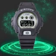 【CASIO 卡西歐】G-SHOCK 黑暗空間發光 霧面深灰電子錶(DW-6900HD-8 防水200米)