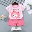 【Baby 童衣】男女童居家套裝 短袖外出套裝 短T-Shirt+短褲 89000(共１０色)