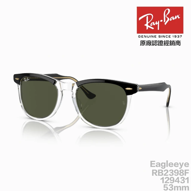 【RayBan 雷朋】RB2398F 129431 53mm 太陽眼鏡(木村拓哉 太陽眼鏡 墨鏡 抗紫外線 原廠公司貨)