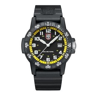 【LUMINOX 雷明時】Leatherback Sea Turtle Giant革龜運動腕錶(黃 / 0325)