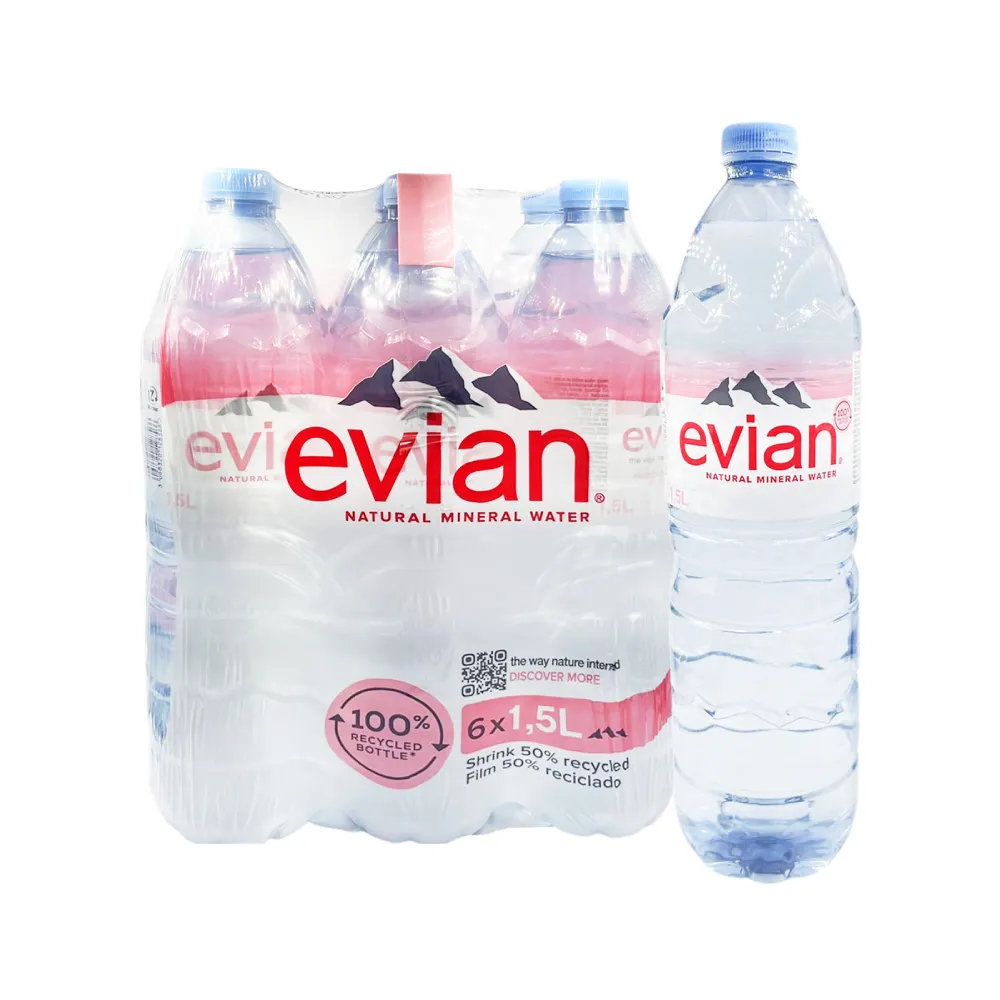 即期品【Evian 依雲】天然礦泉水1500mlx12入/組(商品效期：2024/7/31)