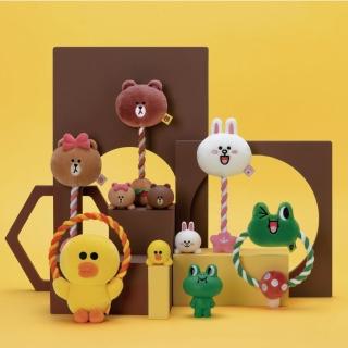 【美好寵商】經典款寵物繩結發聲玩具(LINE FRIENDS 寵物玩具 發聲玩具)