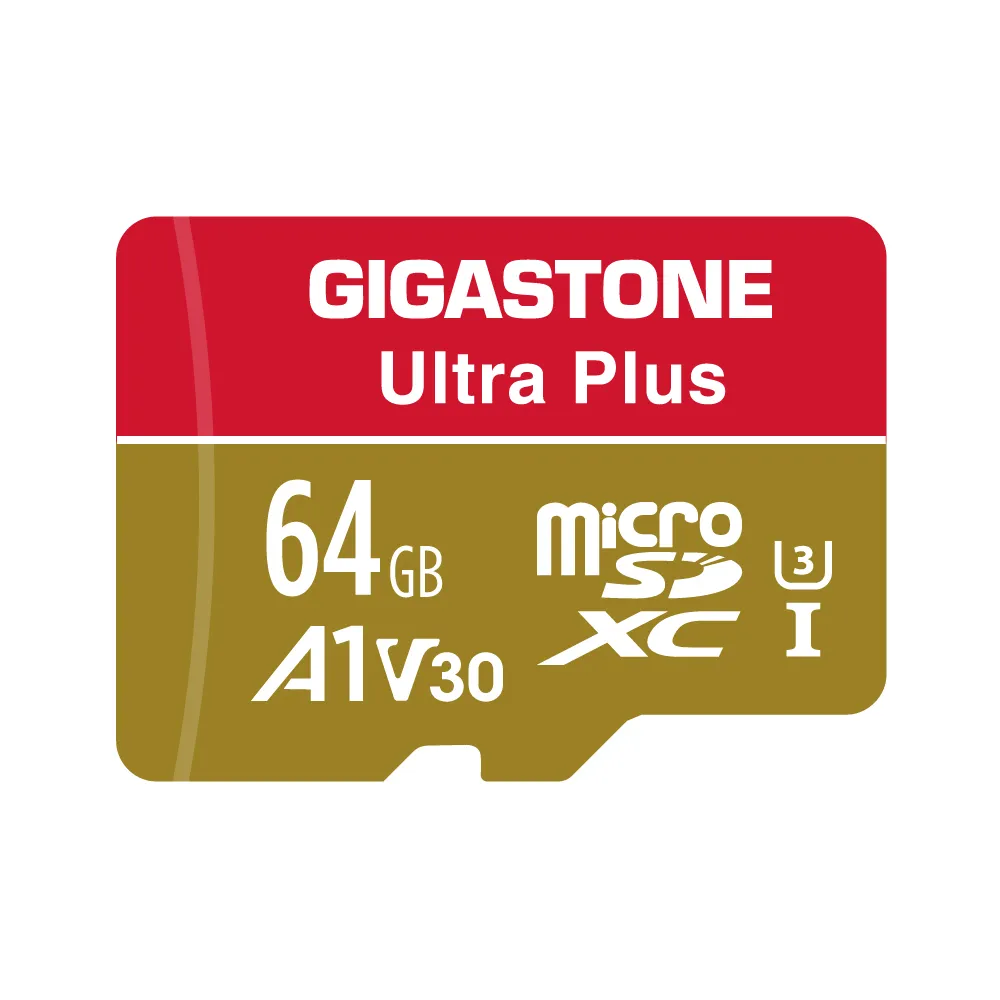 【GIGASTONE 立達】microSDXC UHS-Ⅰ U3 A1V30 64GB相機攝影記憶卡(支援行車紀錄器/監視器)