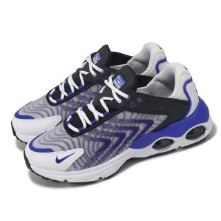 【NIKE 耐吉】休閒鞋 Air Max TW GS 大童 女鞋 藍 白 網眼 皮革 氣墊 經典(DQ0296-105)