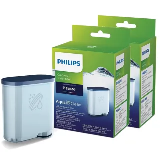 【Philips 飛利浦】Aqua Clean 咖啡機除鈣濾心2入組(改善水質優化口感)
