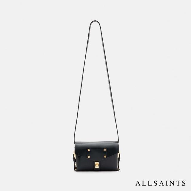 【ALLSAINTS】MIRO 牛皮迷你側背包-黑 WB737Z