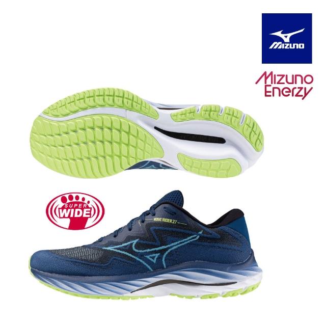 【MIZUNO 美津濃】WAVE RIDER 27 SSW 男款慢跑鞋 J1GC237653(慢跑鞋)