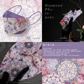 【CHACER 佳和】MOWA.L.OFFICIAL 獨家聯名口罩 鑽石演化論(韓版KF94/臺灣製+雙鋼印/5片單包裝)