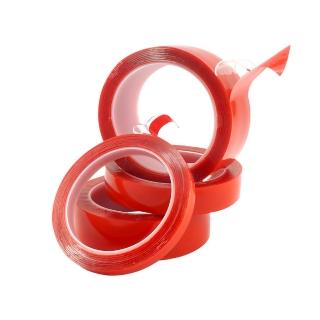 【MASTER】壓克力透明雙面膠 兩入 20mm 多功能膠帶 透明無痕貼 黏性強可拉伸 5-DT20(無痕膠 壓克力膠)