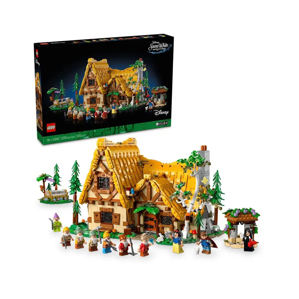 LEGO 樂高】積木迪士尼系列白雪公主小屋43242(代理版) - momo購物網- 好評推薦-2026年1月