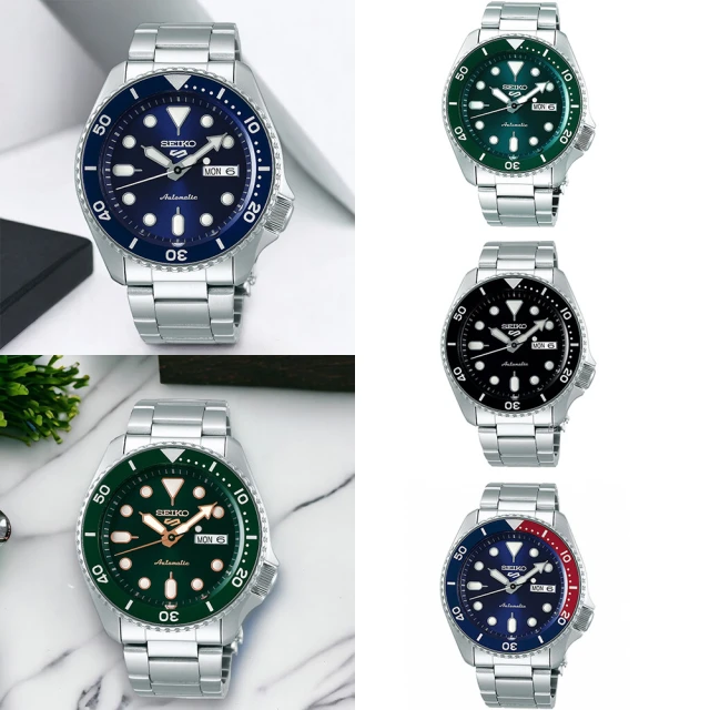 SEIKO 5 Sports 系列 機械錶 男錶 手錶 爸爸節禮物(SRPD51K1.SRPD63K1.SRPD61K1.SRPD55K1.SRPD53K1)