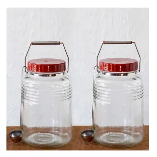 【ADERIA】日本進口復刻玻璃梅酒瓶4L(買一送一)