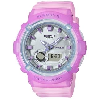 【CASIO 卡西歐】BABY-G 甜美糖果色系雙顯手錶 情人節 禮物(BGA-280-6A)