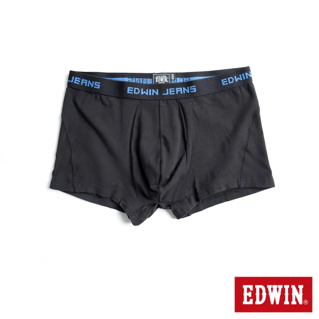 【EDWIN】彈性舒適四角平口內褲 / 5件組-男款(黑色/灰色)