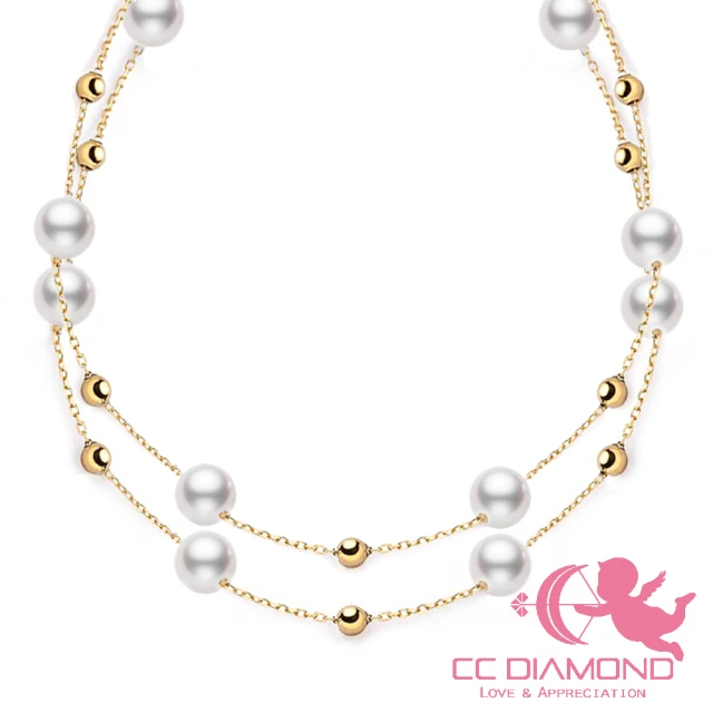 CC DiamondCC Diamond 18K金 小資女 珍珠項鍊(5.5-6mm)
