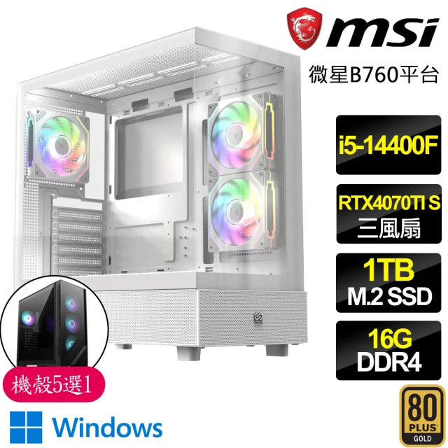 微星平台 i5十核 RTX4070TI SUPER WiN1