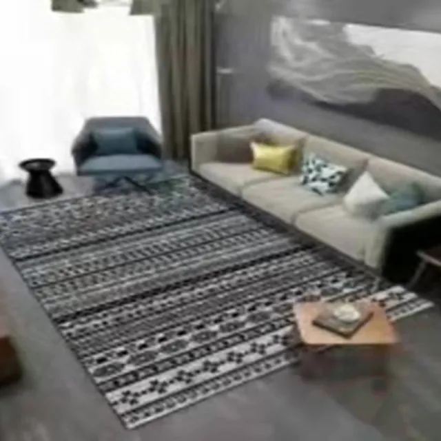 【黑孔雀家居】北歐風水晶絨地毯120*160CM(地毯 地墊 客廳地毯 臥室地毯 沙發地毯)
