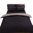 【Lust】6尺床包/枕套/兩用被 四件組 100%純棉/精梳棉(台灣製造)