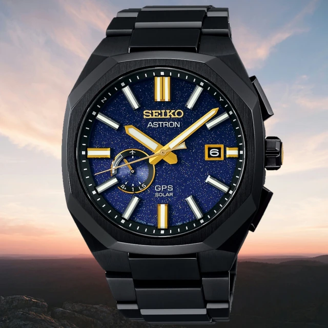 SEIKO 精工 限量款 Astron系列 GPS 清晨天空 鈦金屬 薄型衛星電波腕錶(SSJ021J1/3X62-0AD0SD)