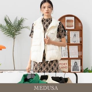 【MEDUSA 曼度莎】現貨-Icare 口袋裝飾羽絨背心 - 4色（F）｜背心外套 羽絨 多色(210-00208)
