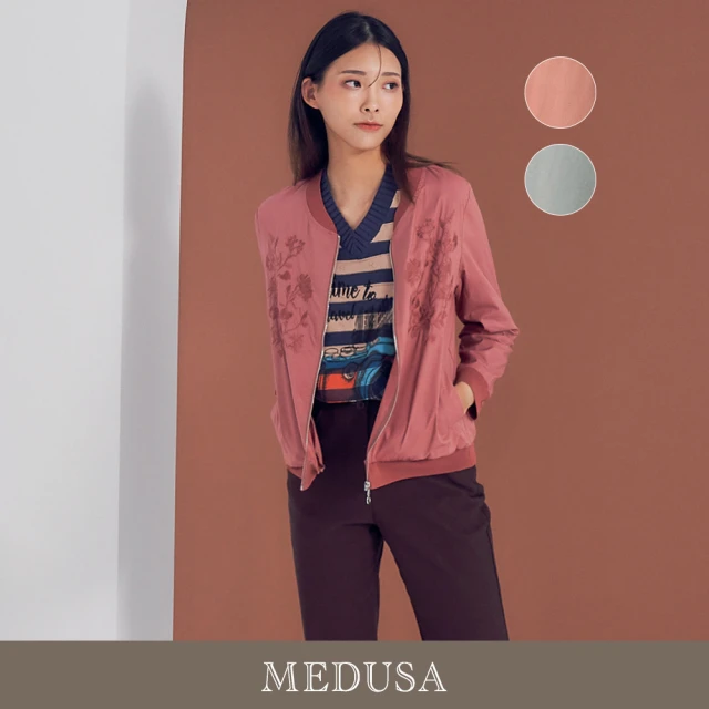 MEDUSA 曼度莎 現貨-灰色織帶休閒運動上衣（M-2L）